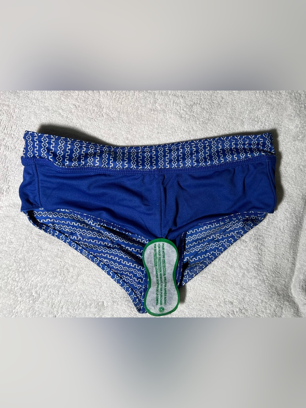 NWT!! Hot Water Blue Geo-Pattern Women Bikini Bottom Size PS - Picture 9 of 9